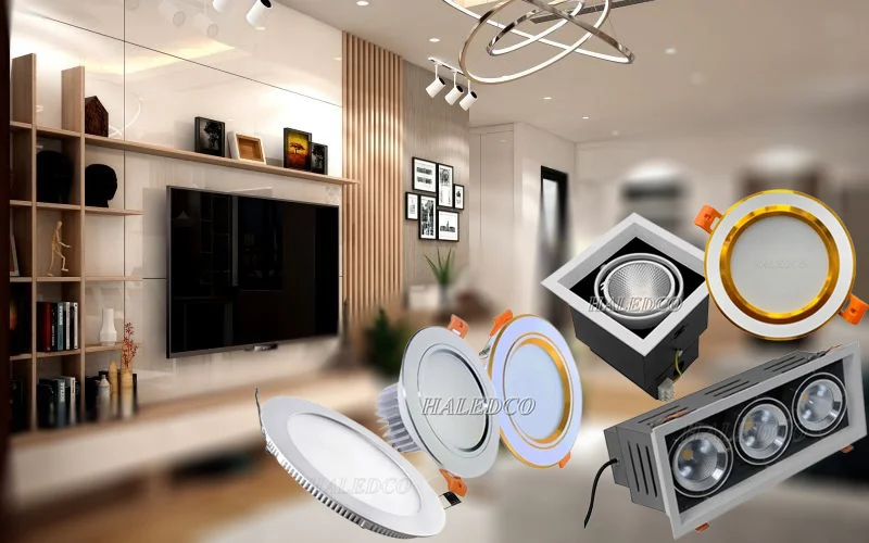 Đèn âm trần 12W đa dạng kiểu dáng mẫu mã