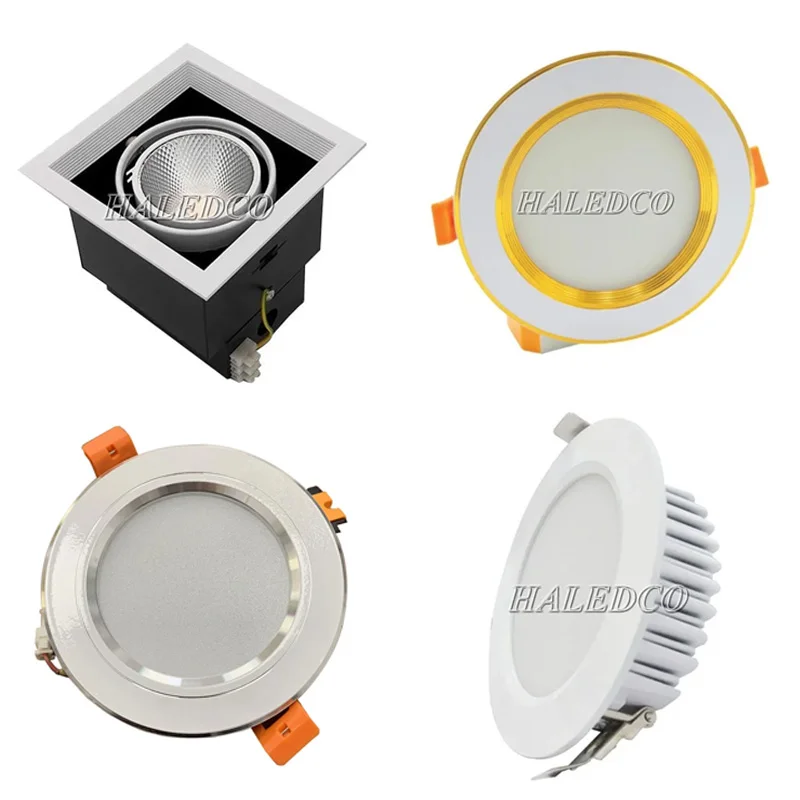 Đèn âm trần 3 màu chống chói tán quang và cob chiếu điểm