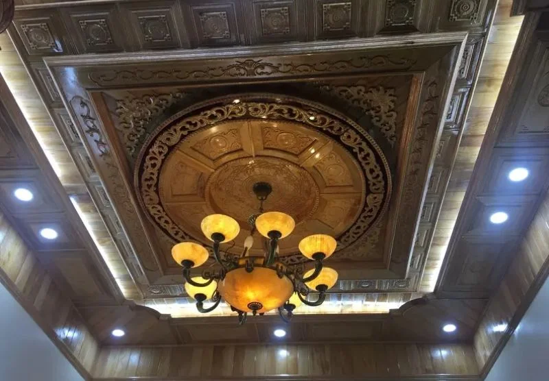Đèn âm trần gỗ