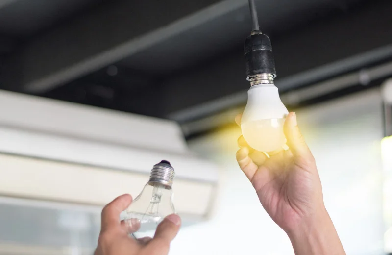 Đèn LED bulb tròn 9W trang trí nhà hàng khách sạn