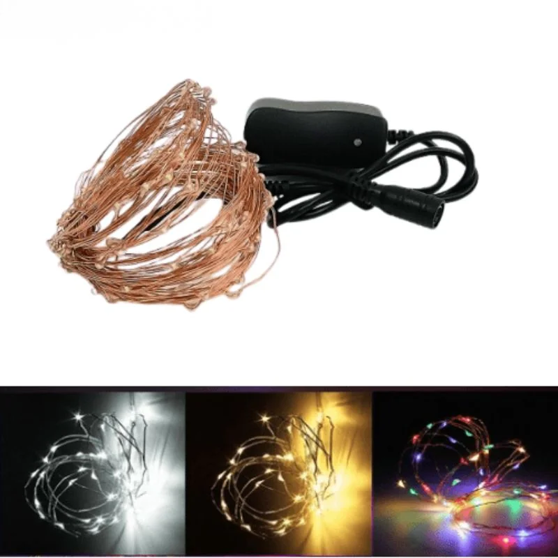 Dây đèn LED đom đóm 10m dùng điện tiện lợi