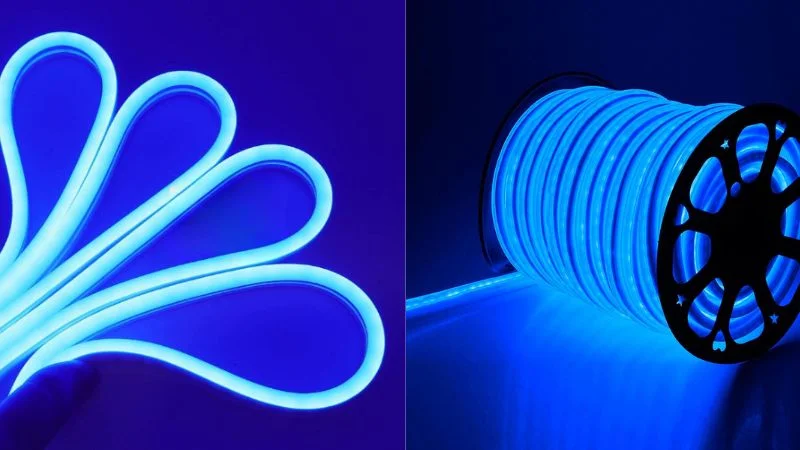 Đèn LED dây màu xanh dương Flex Neon chính hãng