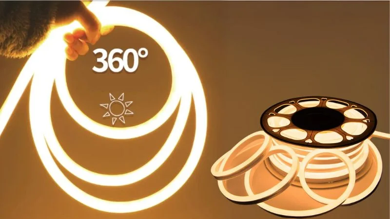 Đèn LED dây Neon phát sáng 360 độ