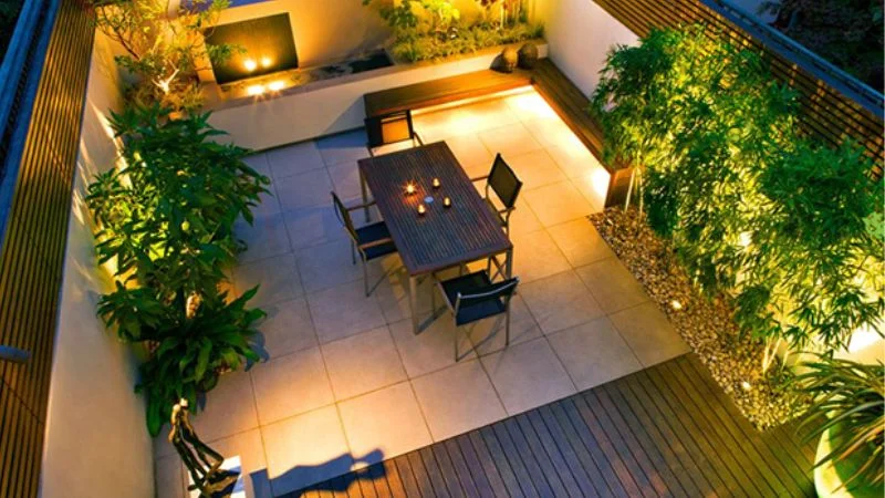 Đèn LED dây ngoài trời trang trí sân vườn