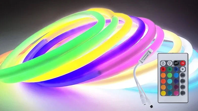 Đèn Neon LED uốn chữ đổi màu bằng điều khiển từ xa