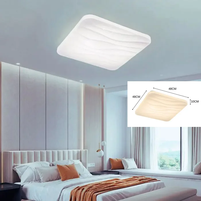 Đèn mâm ốp trần hiện đại 3 chế độ sáng