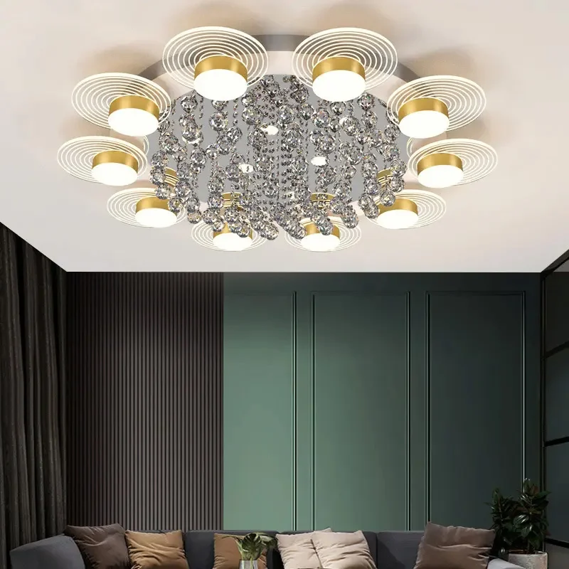 Đèn mâm ốp trần hiện đại cho sảnh đường kính 100cm