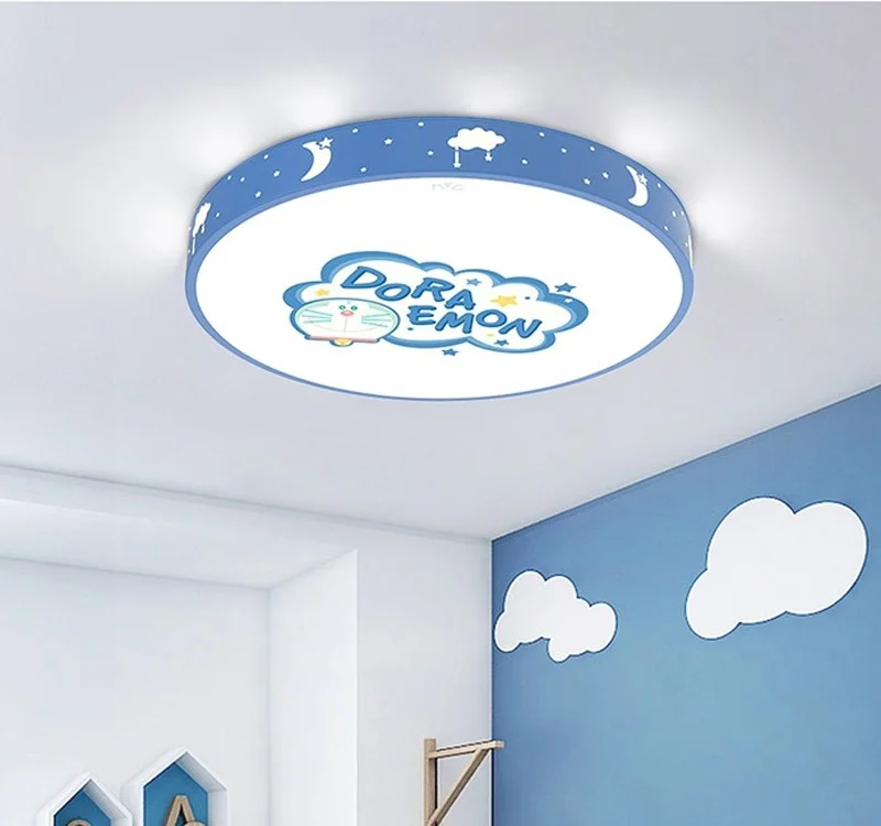 Đèn ốp trần decor cho phòng ngủ họa tiết doremon