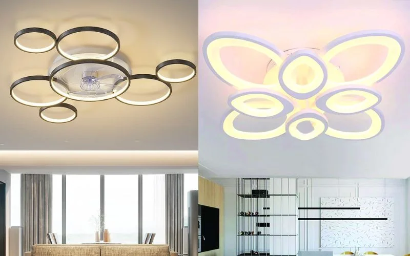 Đèn ốp trần phòng ăn nghệ thuật