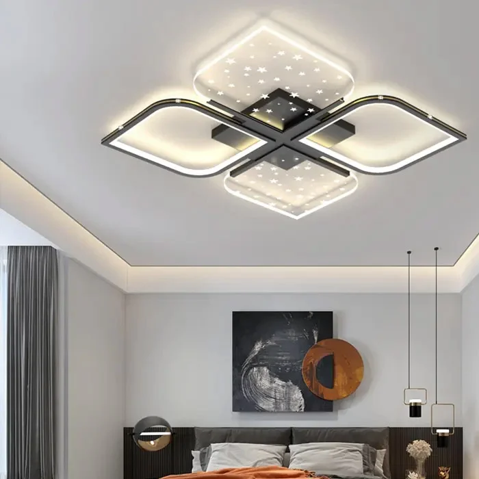 Đèn LED ốp trần cho phòng ngủ hình cánh hoa
