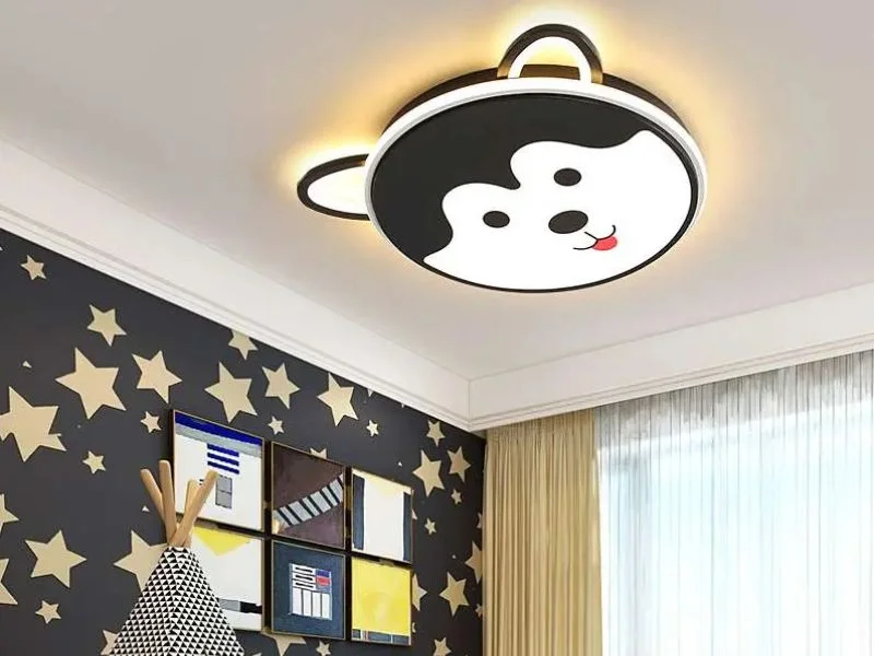 Đèn ốp hình chú chó cho phòng bé trai
