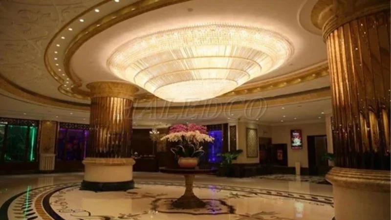 Đèn ốp trần sảnh đẹp mica cao cấp