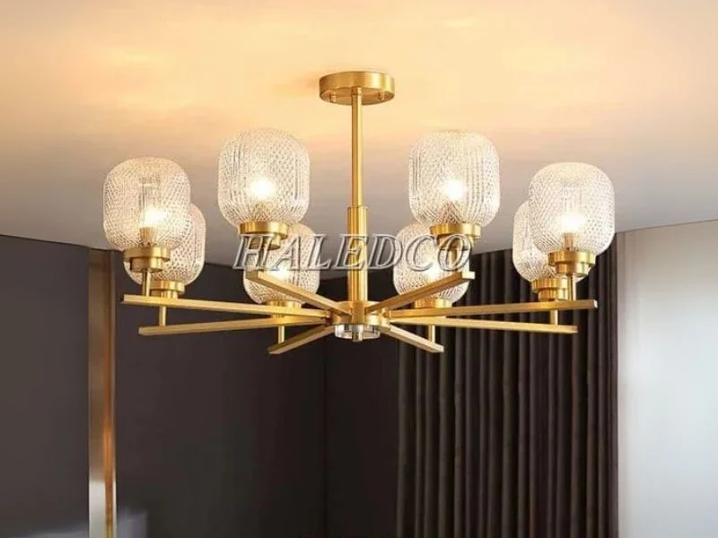 Đèn chùm nghệ thuật phòng khách