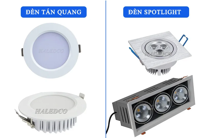 Dòng đèn Downlight tán quang và Downlight Spotlight