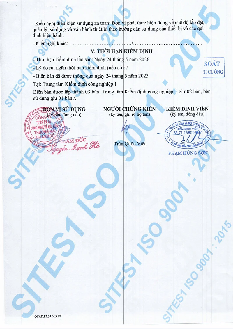 Kiểm nghiệm chất lượng đèn chống nổ HLEP2-150