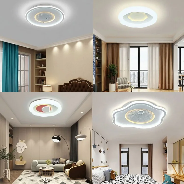 Các mẫu đèn ốp trần phòng ngủ họa tiết đẹp