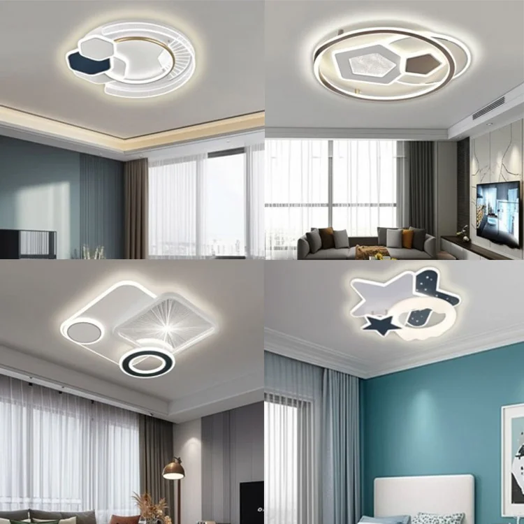 Mẫu đèn trang trí ốp trần cho phòng ngủ hiện đại