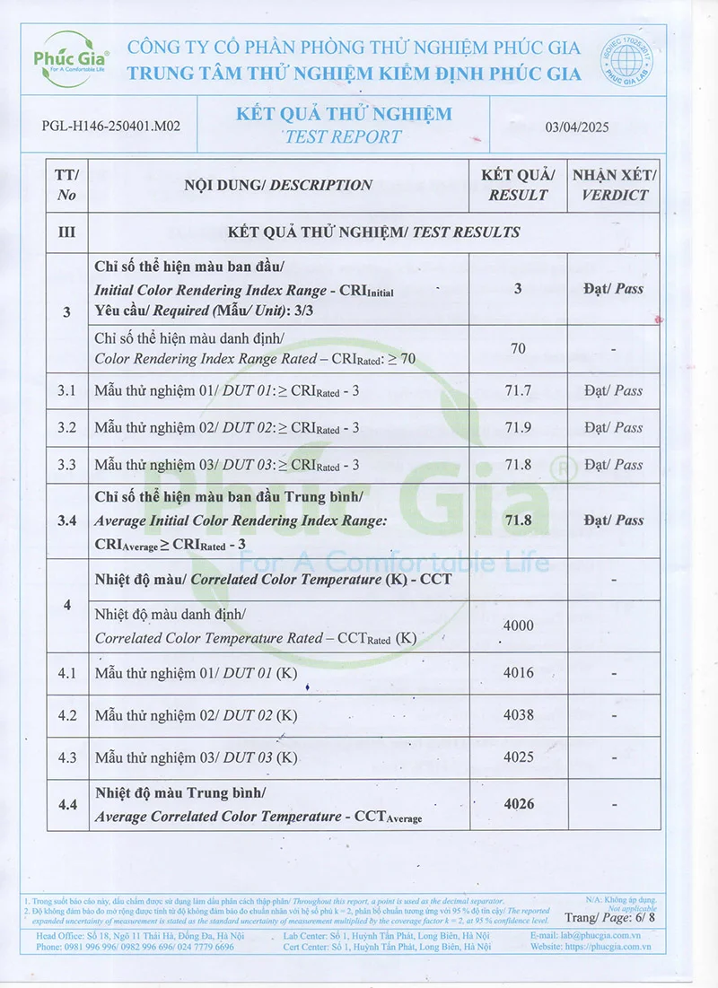 Nội dung kết quả thử nghiệm HLS30-150 (ảnh 3)