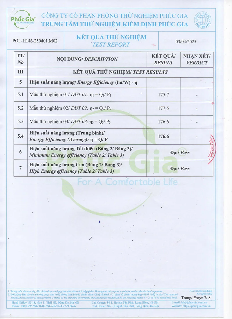 Nội dung kết quả thử nghiệm HLS30-150 (ảnh 4)