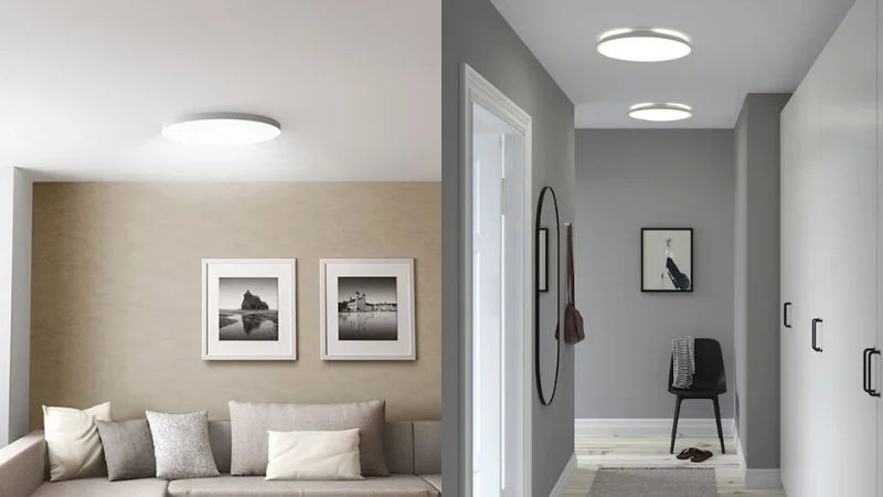 Thiết kế đèn ốp trần siêu mỏng đa dạng