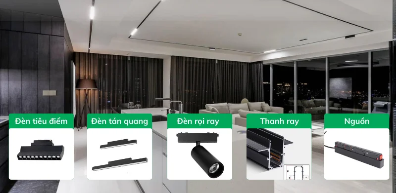 Tổng kho bán đèn ray nam châm tại Đà Nẵng