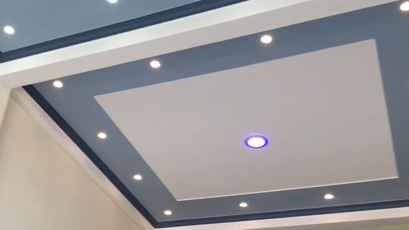 Trường hợp lắp đèn âm trần bê tông