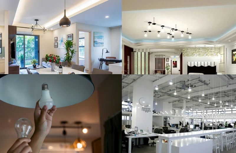 Ứng dụng đèn LED bulb chiếu sáng và trang trí nhà ở