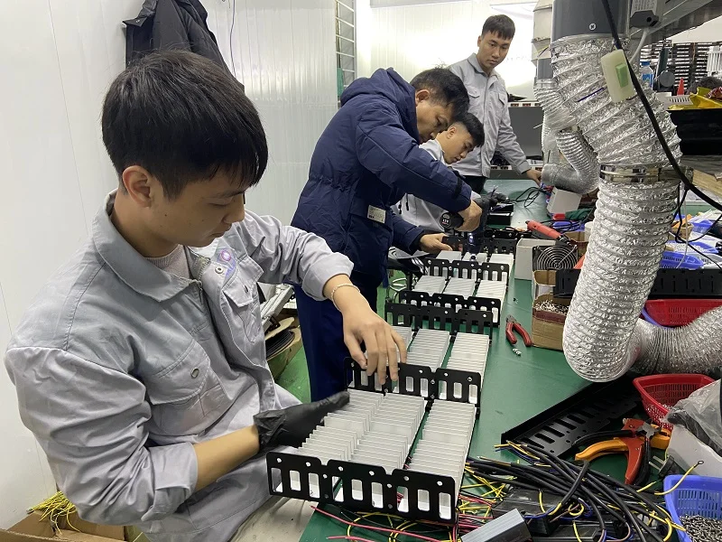 Quy trình lắp đặt tại nhà xưởng